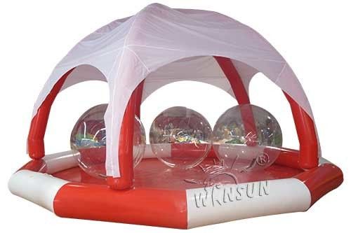 Het Grote Opblaasbare Zwembad van pvc, Reusachtige Opblaasbare Cirkelpool met Tent leverancier