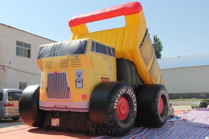 Van de de Dia's Zware Stortplaats van de Materiële Kinderen van pvc Opblaasbare de Vrachtwagenvorm met Reparatieuitrustingen
