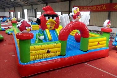 China Commercieel Opblaasbaar Spronghuis Angry Birds dat voor Jonge geitjes wordt als thema gehad fabriek