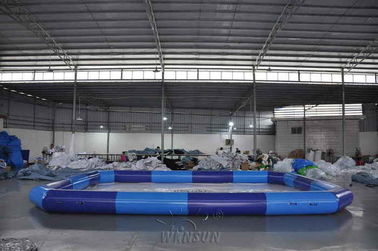 China Blauw Kleuren Groot Opblaasbaar Zwembad/Luchtdichte Pool voor Jonge geitjes fabriek