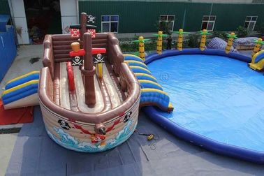 China Bedrijven Opblaasbaar het Waterterrein 0.9mm van het piraatschip pvc-Gemaakt Geteerd zeildoek fabriek