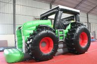 Groene van de het Huis Opblaasbare Tractor van de Kleuren Volwassen Sprong Genaaide de Uitsmijter Dubbele Lijn leverancier